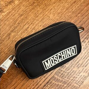Moschino Black Belt Loop Bag